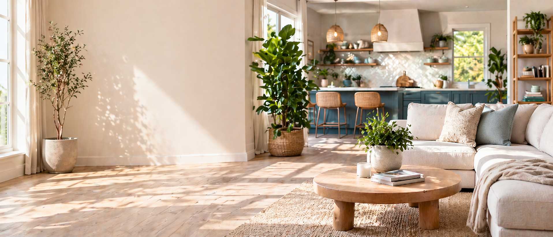 Home and garden deals and special offers living room and kitchen scene